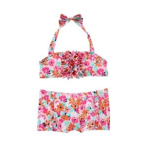 Janie & Jack Floral 2 Piece Swimsuit